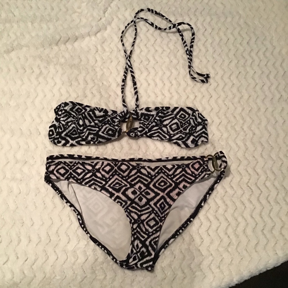 Old navy bikini swimsuit strapless swim top bottom